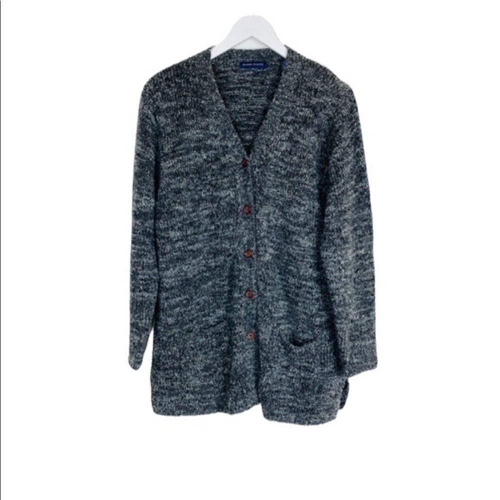 Karen Scott Vintage Cardigan Gray Sweater Size M